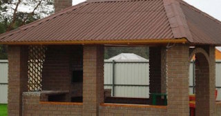 Беседка из кирпича под ключ в Солнечногорске цена от 3233 рублей - Строй-Слн